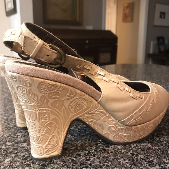 Nine West Leather Platform Sandals 6.5 - Picture 6 of 8